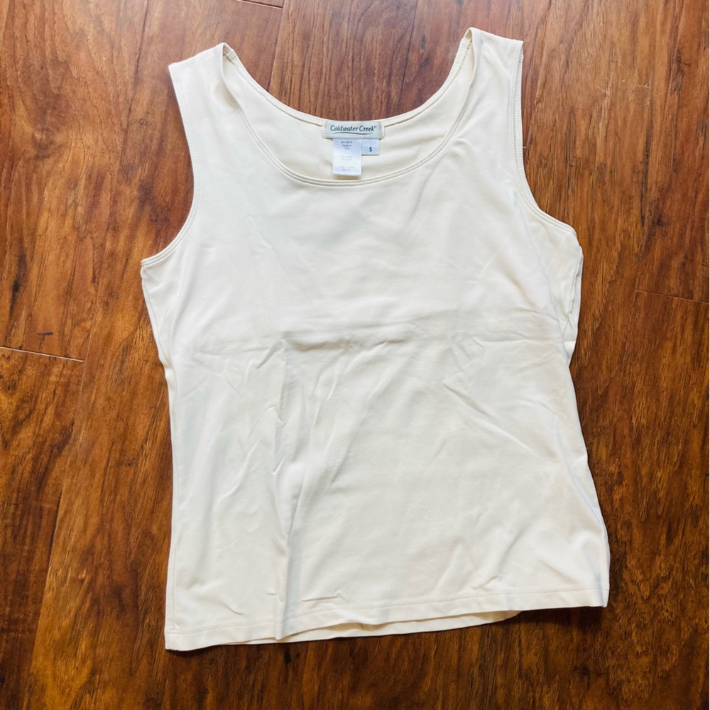 Coldwater Creek Cream Tank Top